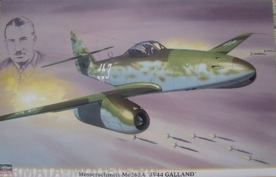 08123 Самолет Messerschmitt Me262A Jv44 Galland Airplane Hasegawa