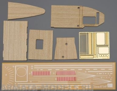 72124 WOODEN DECK  FOR CARRIER AKAGI THREE FLIGHT DECK