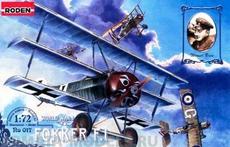 Rod017 Самолет FOKKER F1 Roden