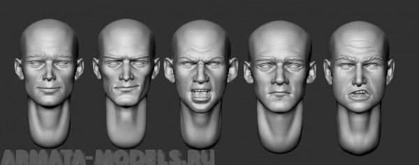 ARM356051 Головы (без волос) №11 ARMOR35