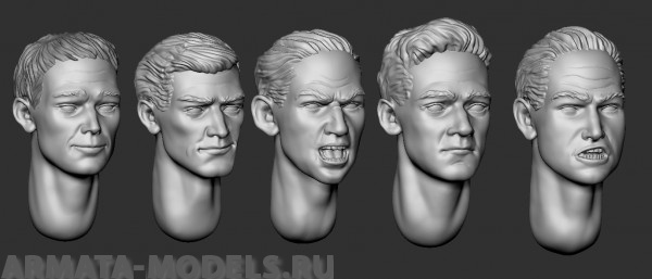 ARM356052 Головы (с волосами) №11 ARMOR35