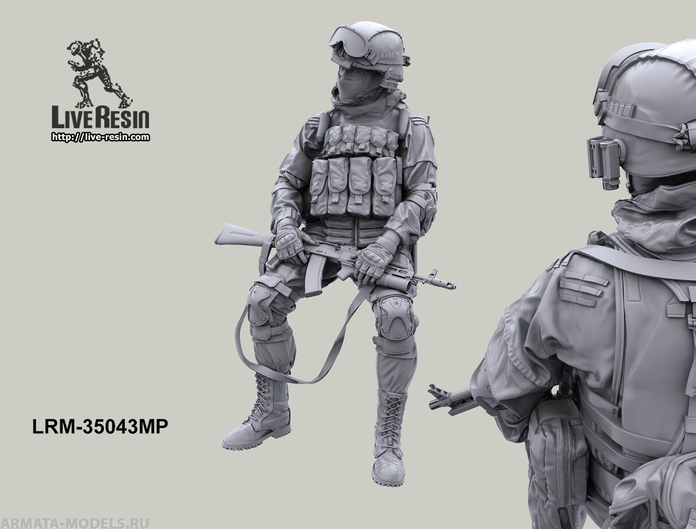 LRM35043MP Боец военной полиции РФ -5 Live Resin