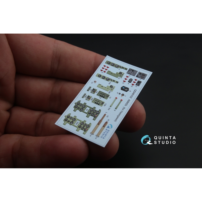 QD48102 3D Декаль интерьера кабины A6M2 (для модели Hasegawa)