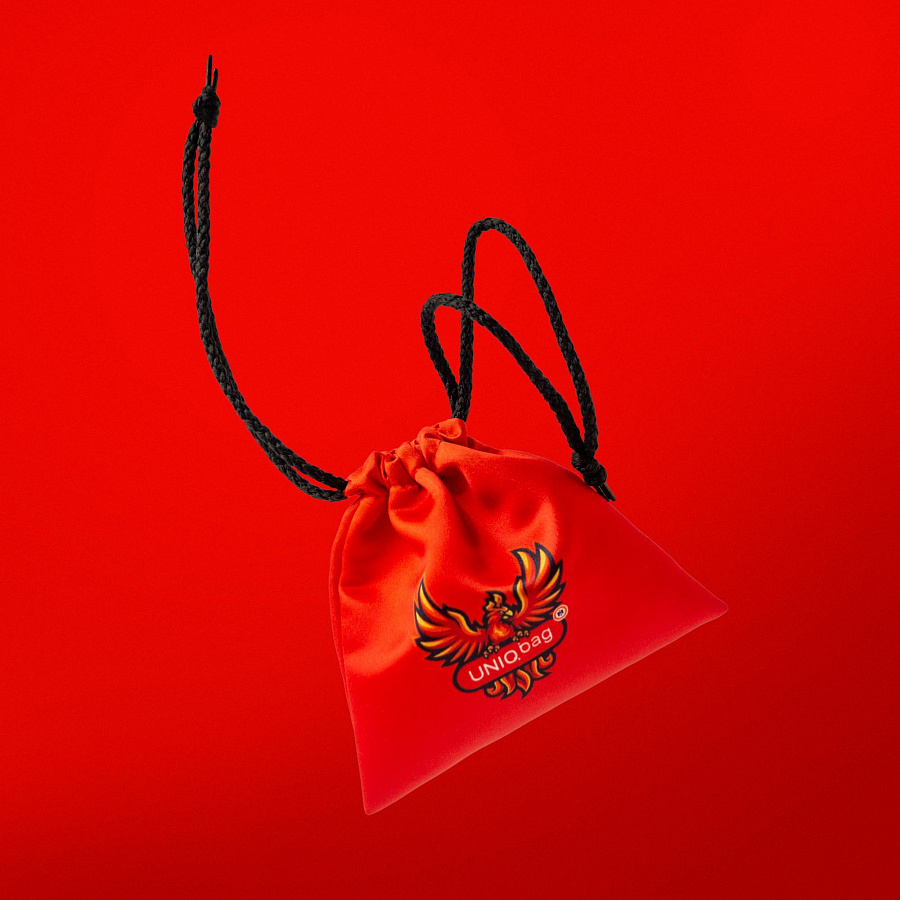 1168 Тканевый мешок с печатью (красный)