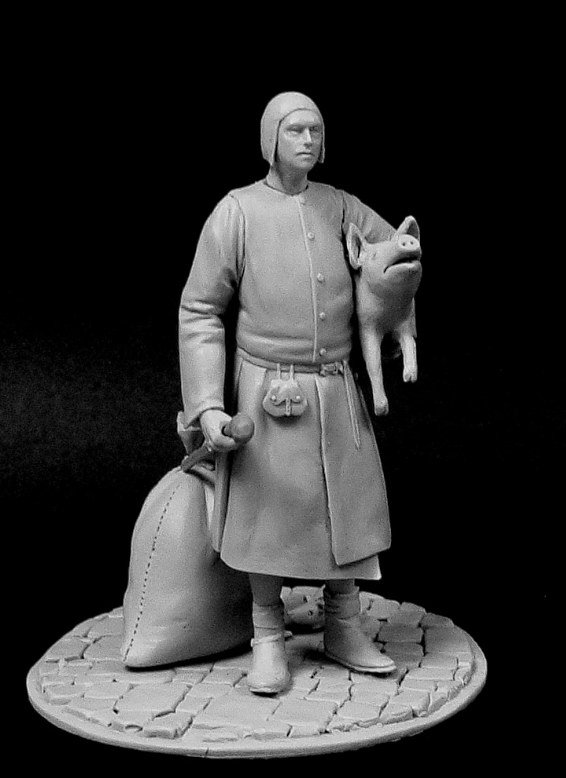 CHM-54191. Средневековый мясник. 54 мм. Материал - смола. Chronos Miniatures