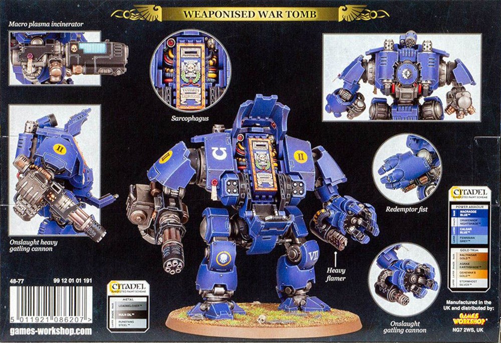 48-87GW Набор Легко собрать: Космодесант. Примарис Дредноут-Искупитель (ETB Space Marines Primaris Redemptor Dreadnought)