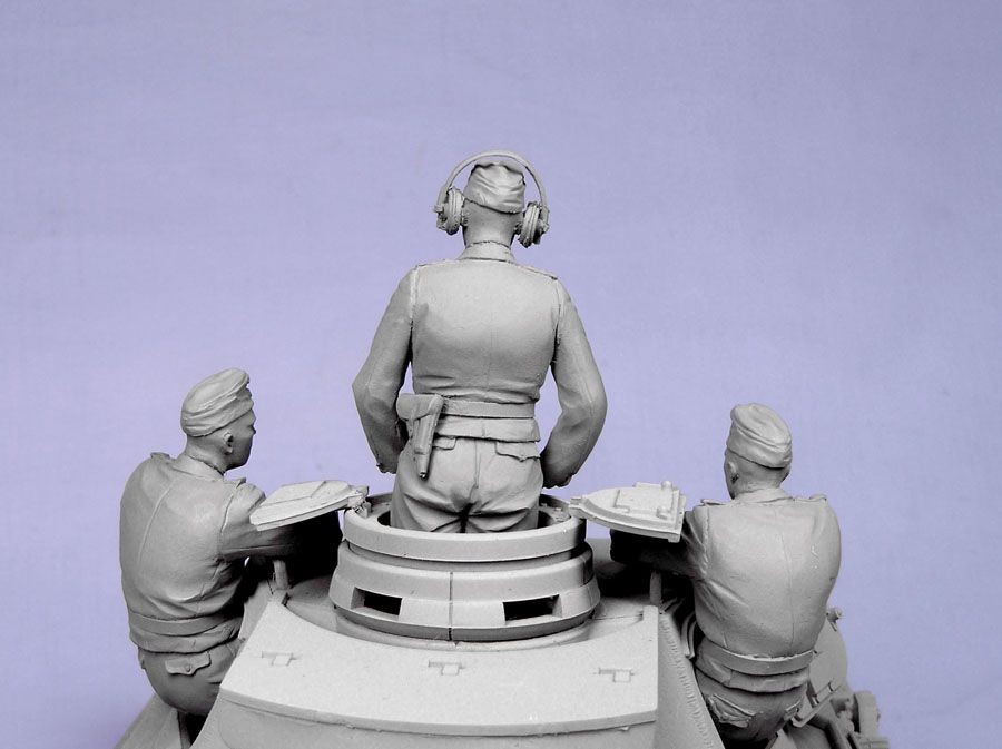 Т-35082 Немецкий танковый экипаж (командир,наводчик,заряжающий) (для PZ-III IV) (лето 1939-44 гг) (3) Tank