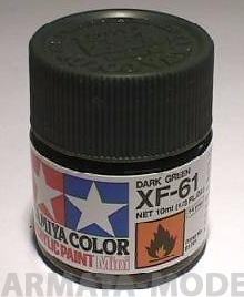 81761T XF-61 Dark Green (Темно-зеленая) краска акрил. 10мл.