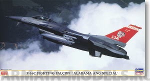 09766 Самолет F16C FIGHTING FALCON ALABAMA ANG SPECIAL Hasegawa