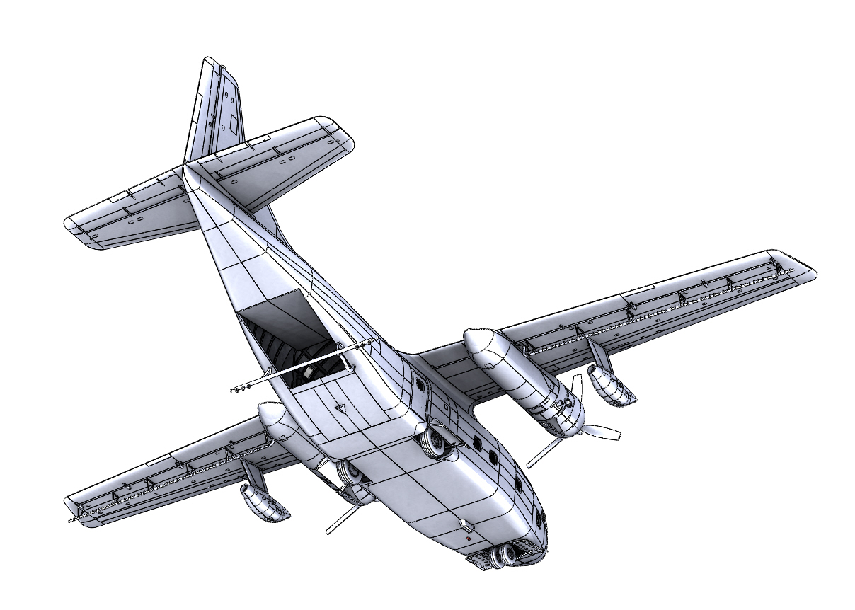 Rod057 Самолет Fairchild C-123K/UC-123K Roden