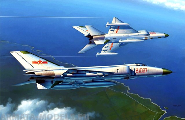 02845 Самолёт  J-8 IIB Trumpeter