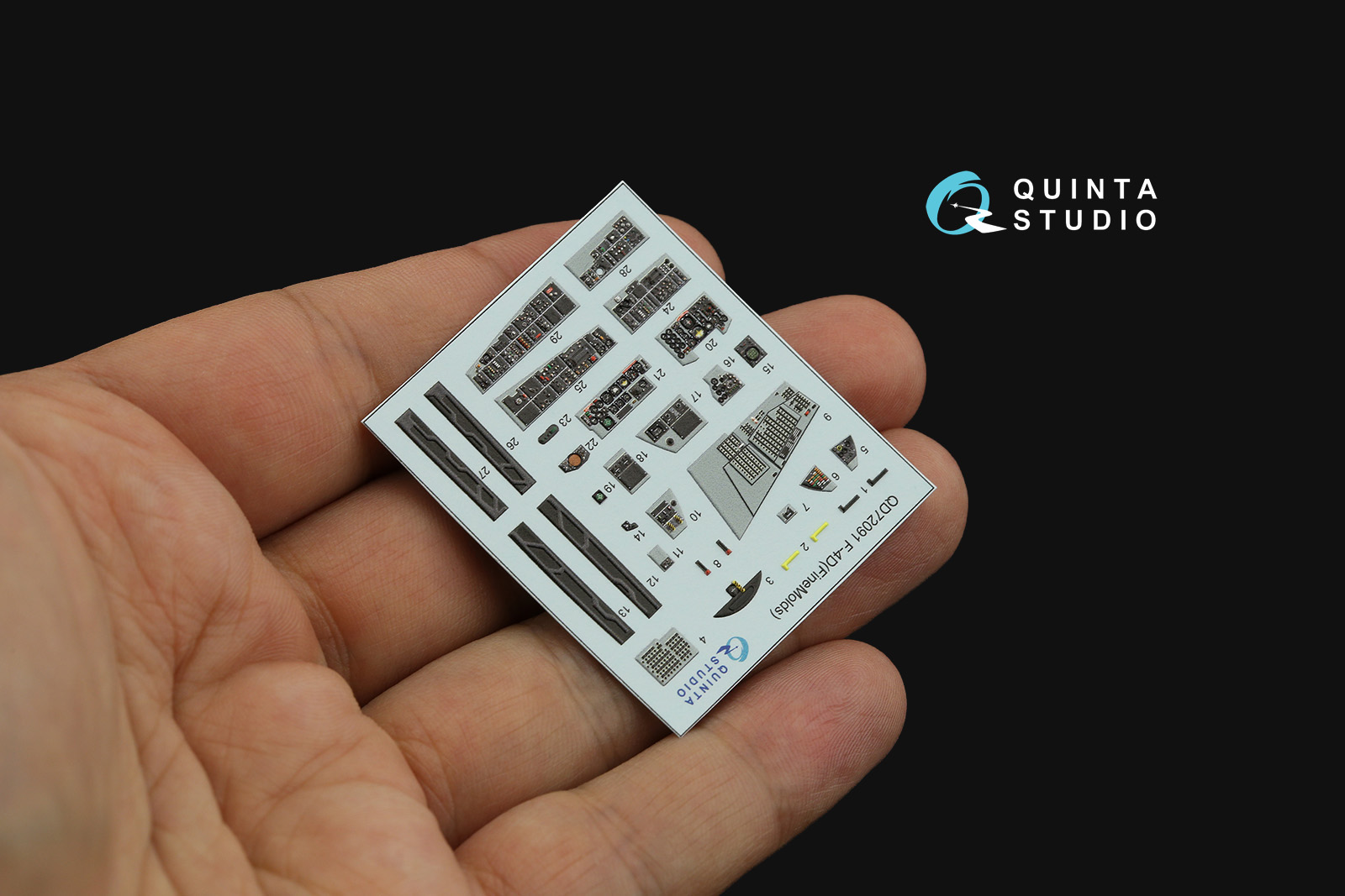 QD72091 3D Декаль интерьера кабины F-4D (FineMolds)