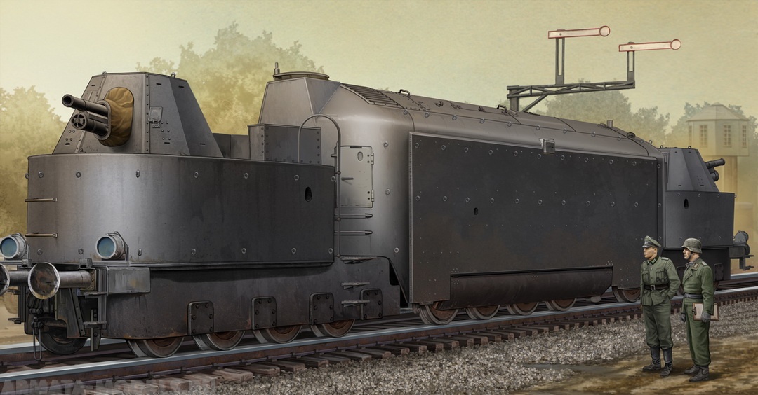 00223 Бронепоезд немецкий №16 Trumpeter