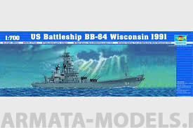 05706P US Battleship BB-64 Wisconsin 1991 Trumpeter