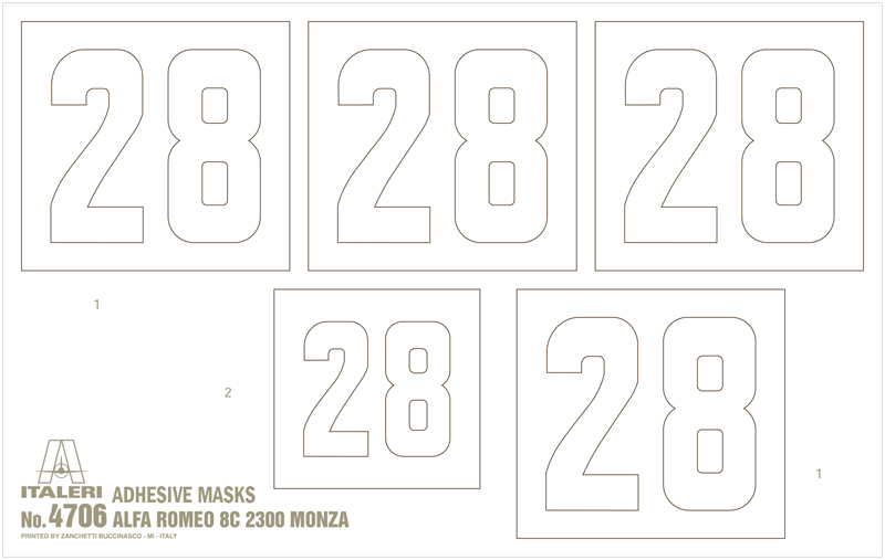 4706ИТ Автомобиль ALFA ROMEO 8C 2300 Monza Italeri