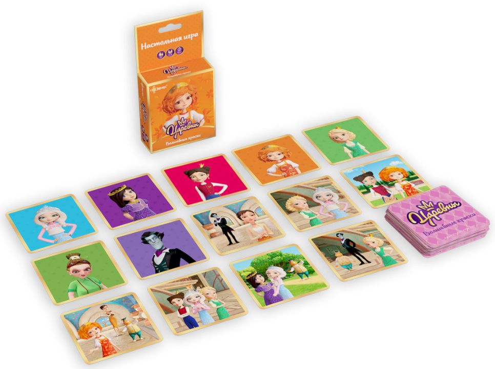 BG11105EUR Игра настольная Царевны. Волшебные краски