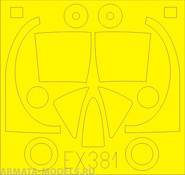 EX381ED  Окрасочная маска T-28D for Roden 1/48