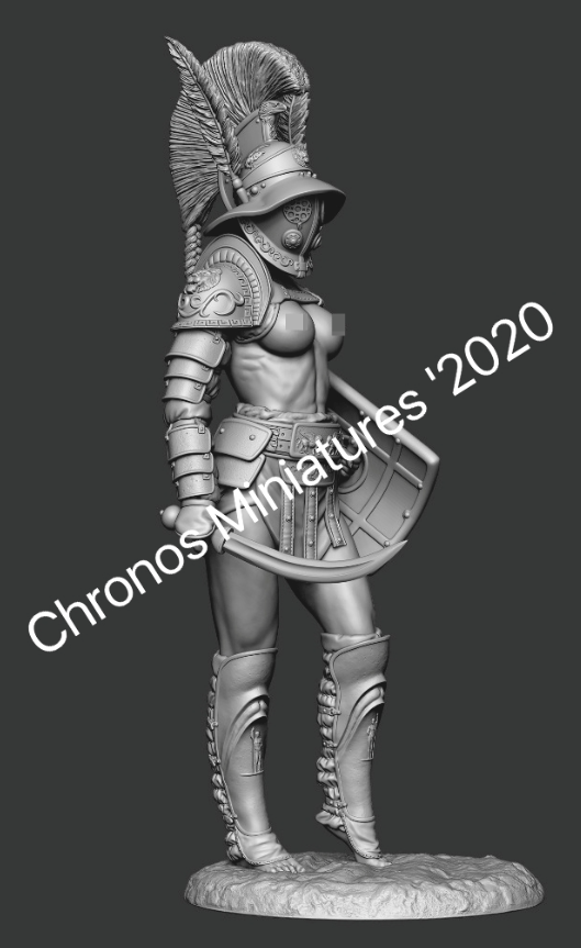CHM-54213. Миры Фэнтези: Гладиатриса. 54 мм. Материал - смола. Chronos Miniatures