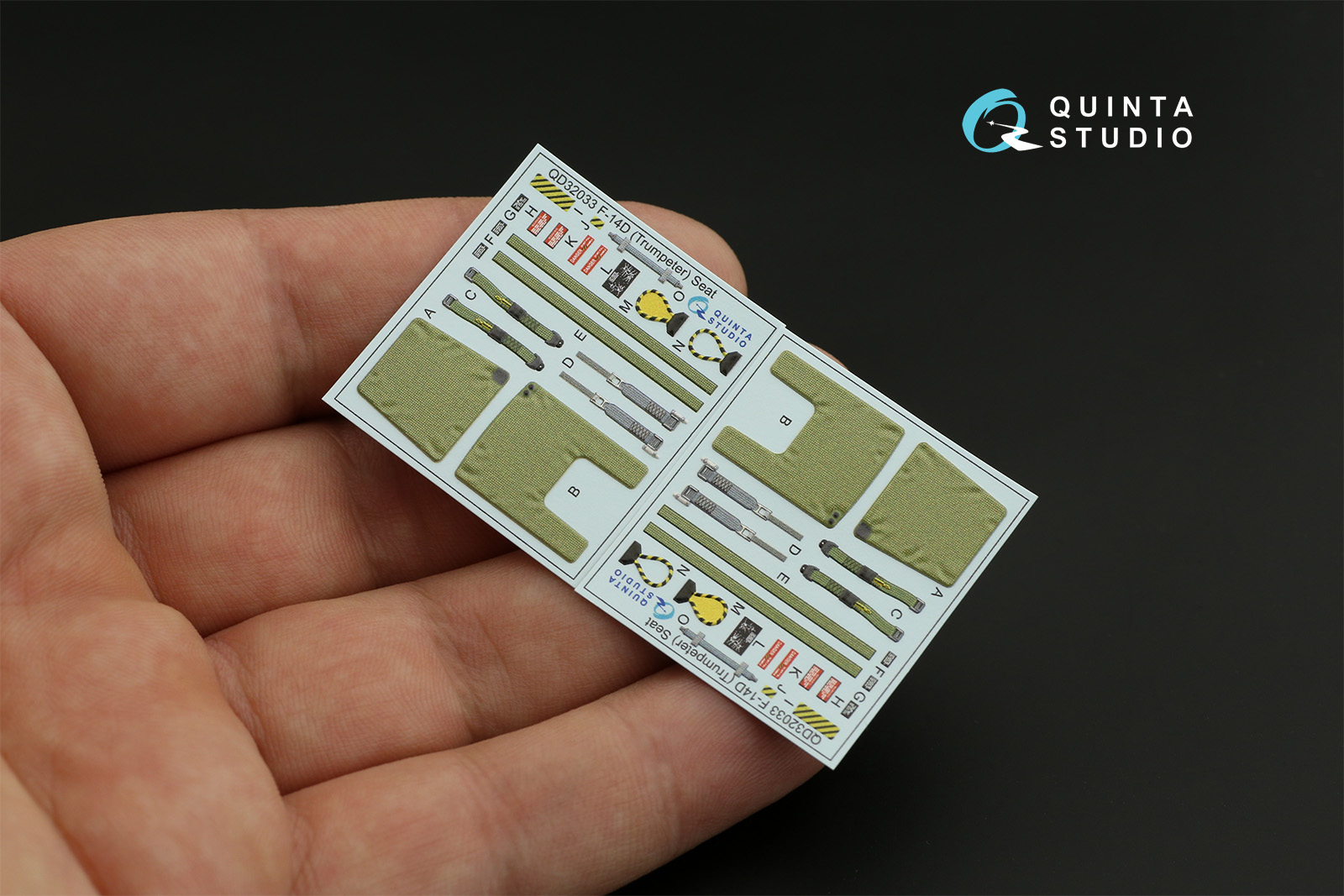 QD32033 3D Декаль интерьера кабины F-14D (Trumpeter)