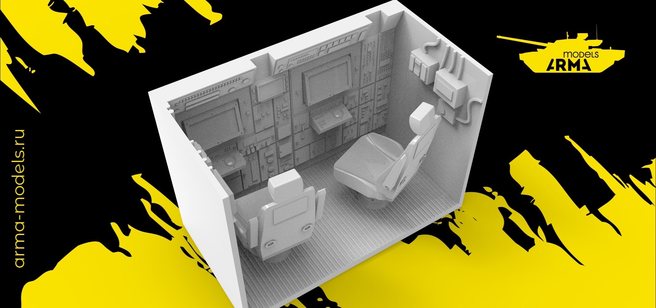 AM3704 Интерьер для Тора..Боевое отделение ( аппартаная) ТОР для модели Звезда 3633