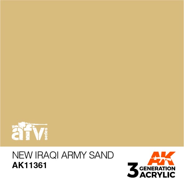 AK11361 Краска акриловая 3Gen New Iraqi Army Sand