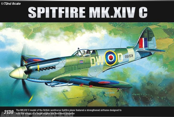 12484 Самолет  SPITFIRE MK XIVC  Academy