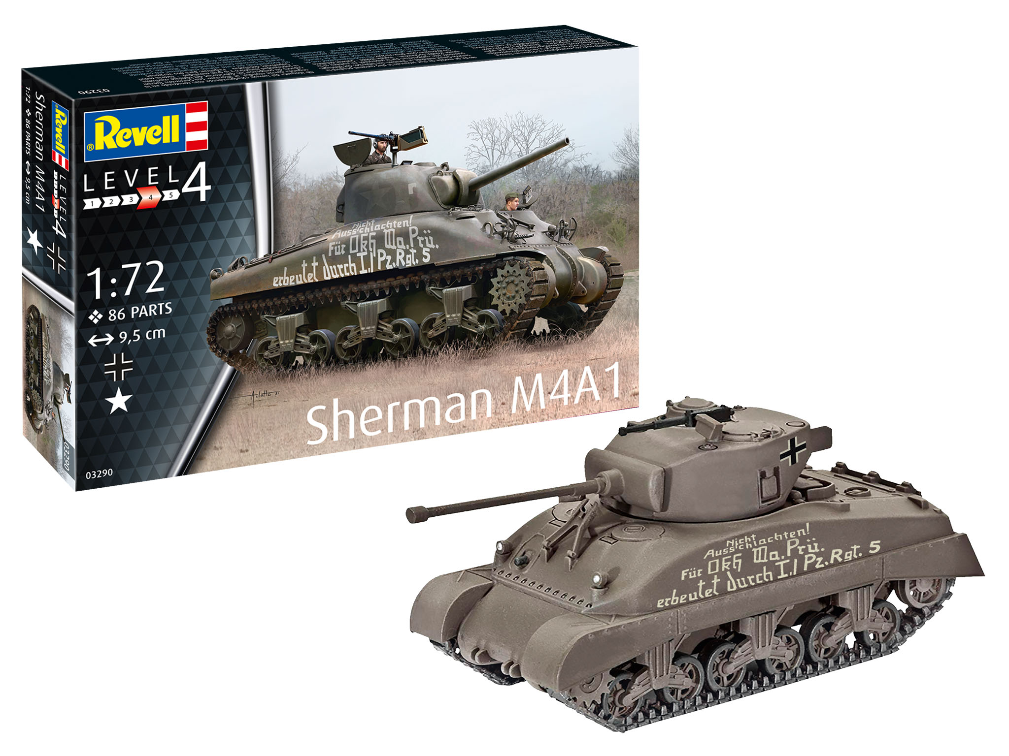 Американский средний танк Sherman M4A1 Revell