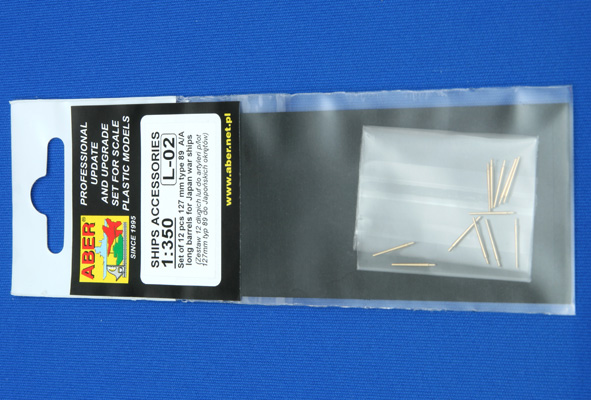 ABR-1:350-L-02  Дополнения для  Set of 12 pcs 127 mm type 89 A/A long barrels for Japan ships  для  1/350