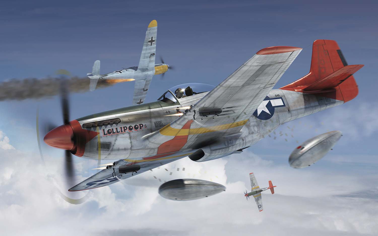 A01004 Сборная модель самолета  North American P-51D Mustang Airfix