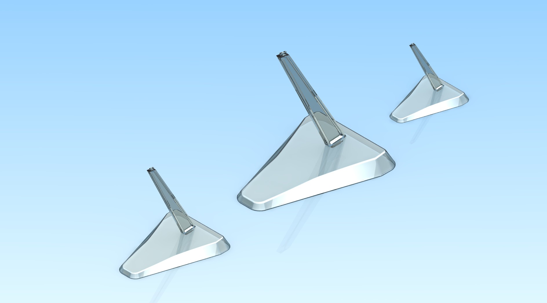 A001 Подставки для моделей самолетов (М 1:48, 1:72, 1:144) ICM