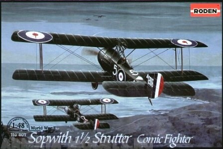 Rod407 Самолёт SOPWITH 1 1/2 STRUTTER COMIC FIGHTER Roden