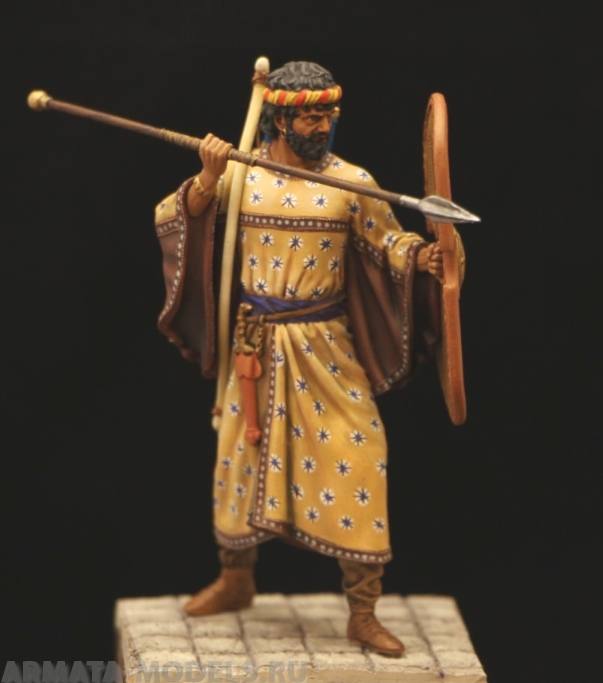 CHM-54175. Персидский воин отряда Бессмертных, 6-5 века до н.э. 54 мм. Материал - смола. Chronos Miniatures