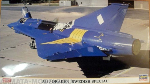 01929 Самолёт 35J Draken Swedish Special Kit Combo Limited Edition Hasegawa