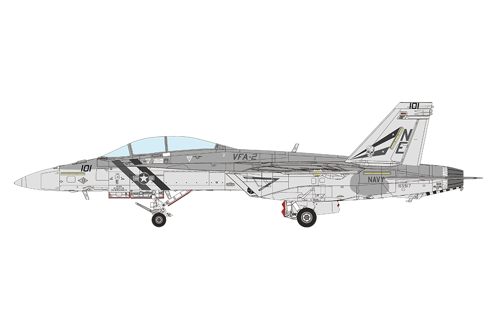 LS-016 Сборная модель Boeing F/A-18F Super Hornet Bounty Hunters Meng