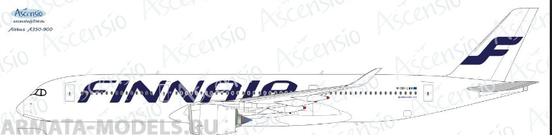 359-001 Декаль для самолета Airbus A350-900 Finnair 1/144