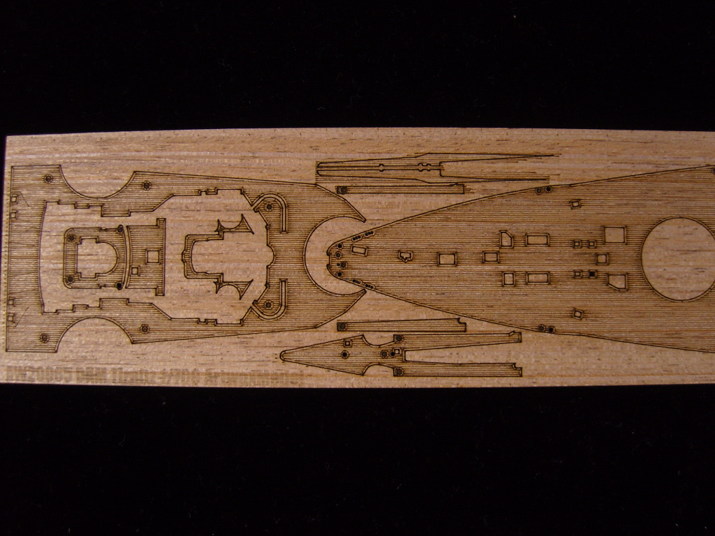 AW20065 Деревянная палуба для DKM Tirpitz