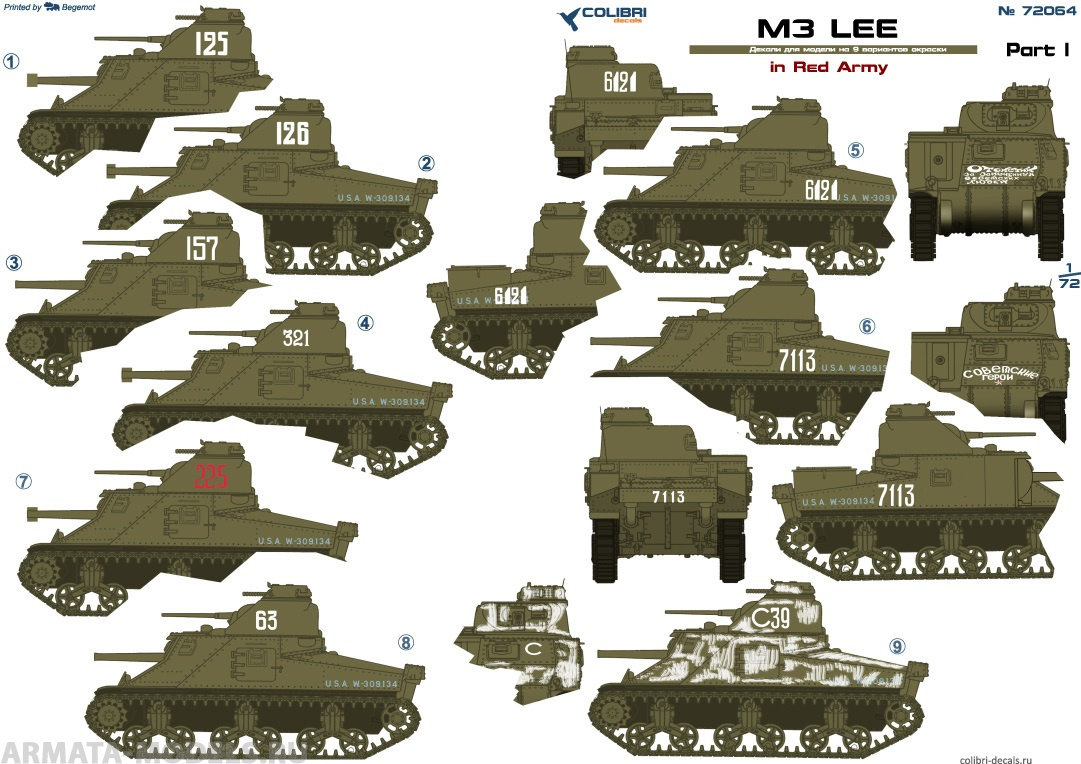 72064CD M3 Lee in Red Army  Part I