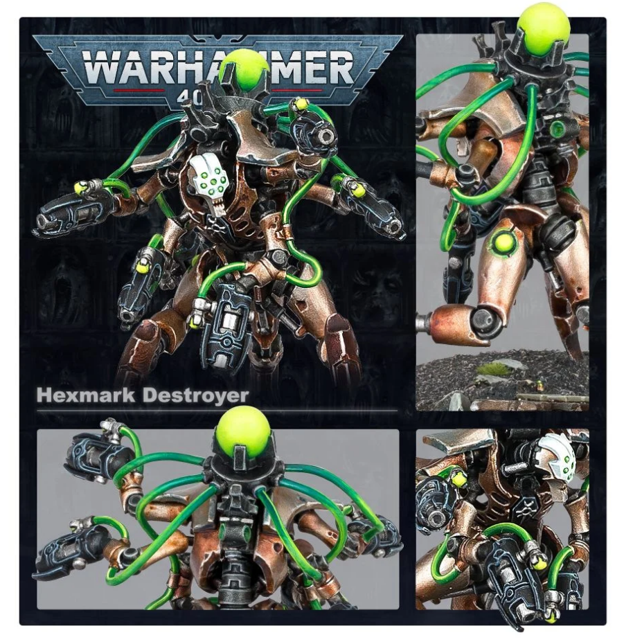 49-27GW Набор Некроны. Разрушитель-Сглазоуказатель (Necrons Hexmark Destroyer)