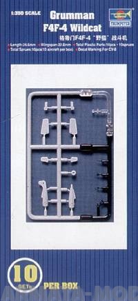 06202 Самолет  F4F4 Уайлдкэт (10шт) Trumpeter