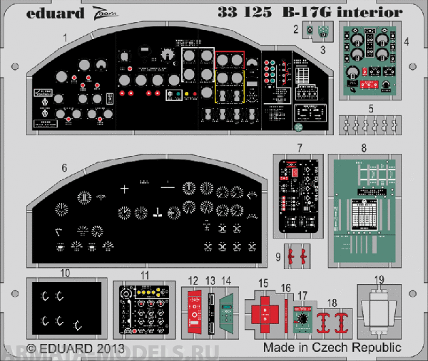 33125ED  B-17G Interior 1/32