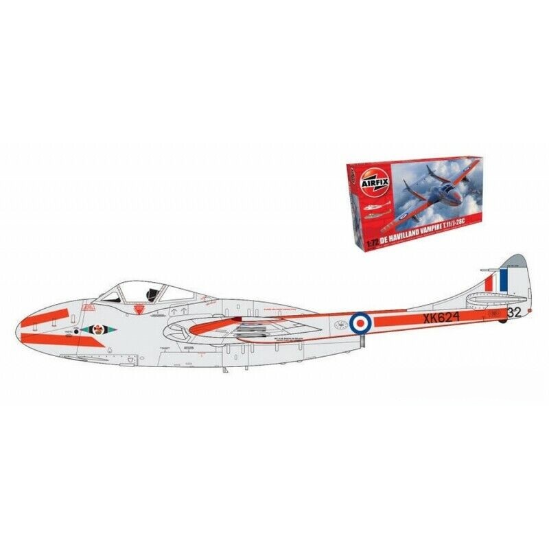 A02058A Самолет deHavilland Vampire T.11 / J-28C Airfix