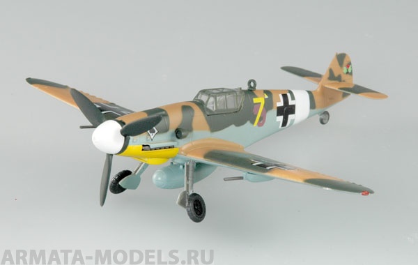 37252EM Самолет Мессершмитт BF-109G-2 III./JG53 1943 г. Тунис Easy Model
