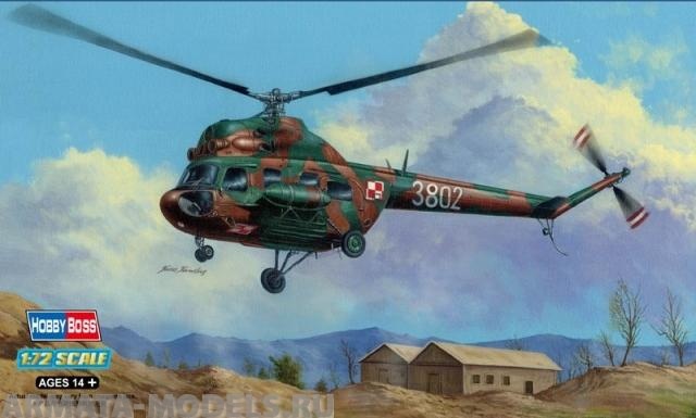 87241 Вертолет m-2T Hoplite  1/72 Hobby Boss