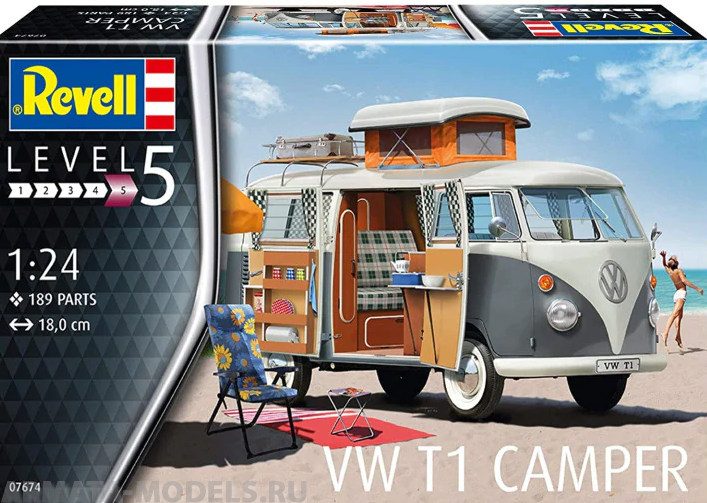 07674RE Микроавтобус Фольксваген T1 Camper Revell