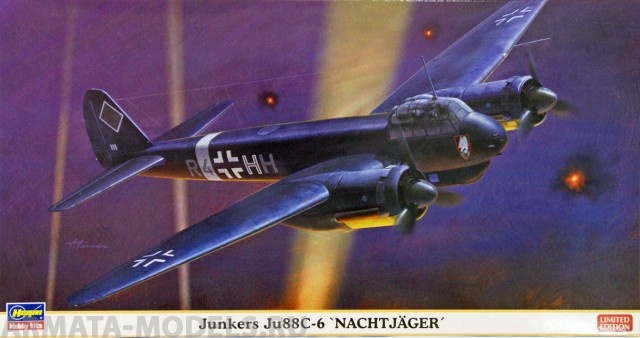 02037 Самолет  Ju88C-6 Nachtjager Hasegawa