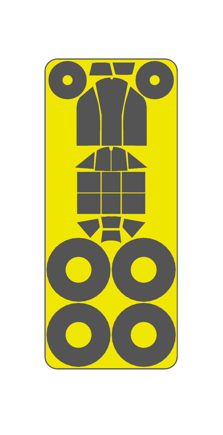 AM48105 Маска окрасочная для Мессершмит G6 Звезда 1/48