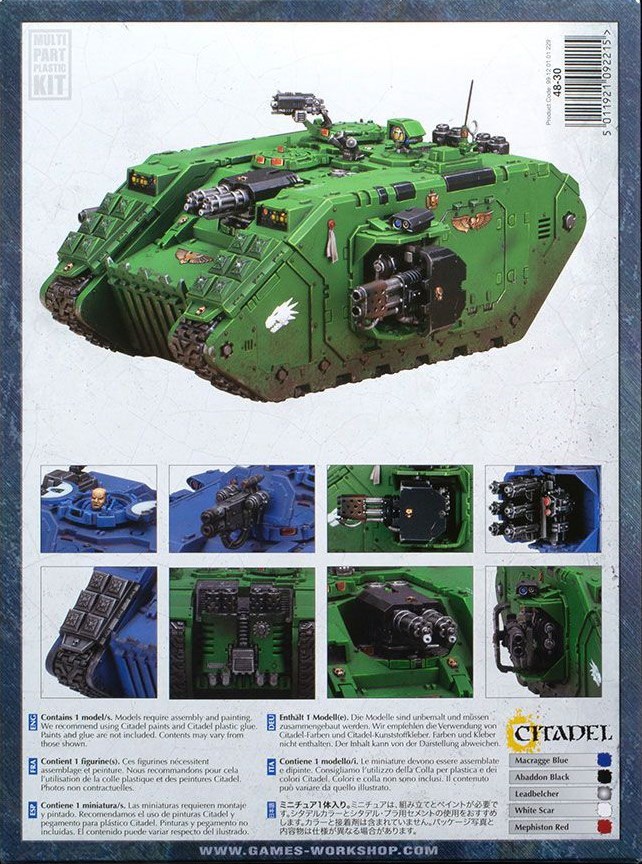 48-30GW Набор Космодесант. Лендрейдер Крестоносец / Искупитель (Space Marine Land Raider Crusader/Redeemer)