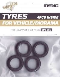 SPS-001 Tyres for Vehicle/Diorama (4pcs)
