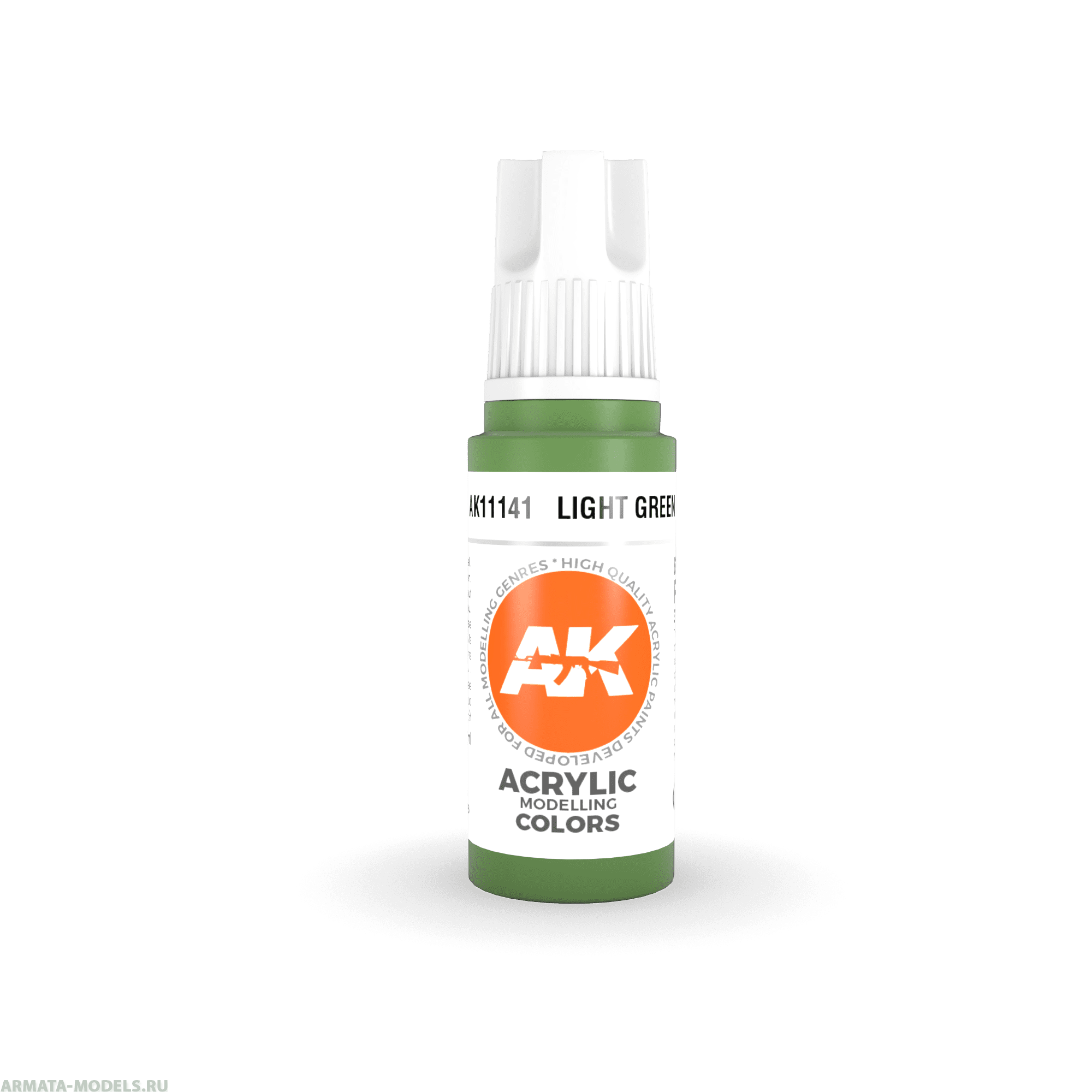 AK11141 Краска акриловая Light Green 17ml