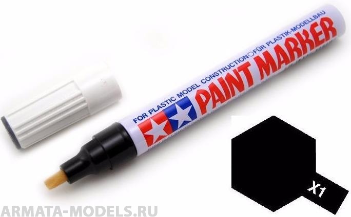 89001T Х-1 Маркер с эмал.глянцевой краской по пластику,металлу,дереву,стеклу